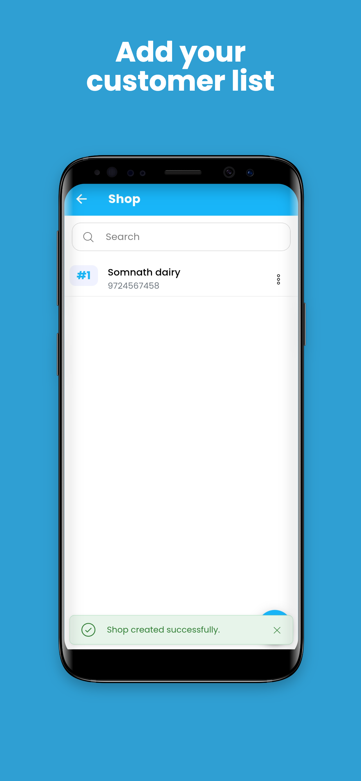 Add your customer list