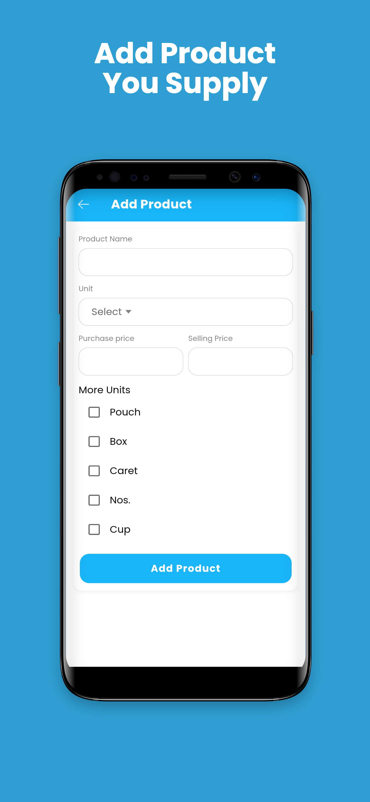Add product you supply